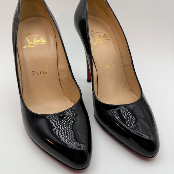 CHRISTIAN LOUBOUTIN DECOLETTE 868 BLACK PUMPS SIZE 38 - Picture 5 of 5